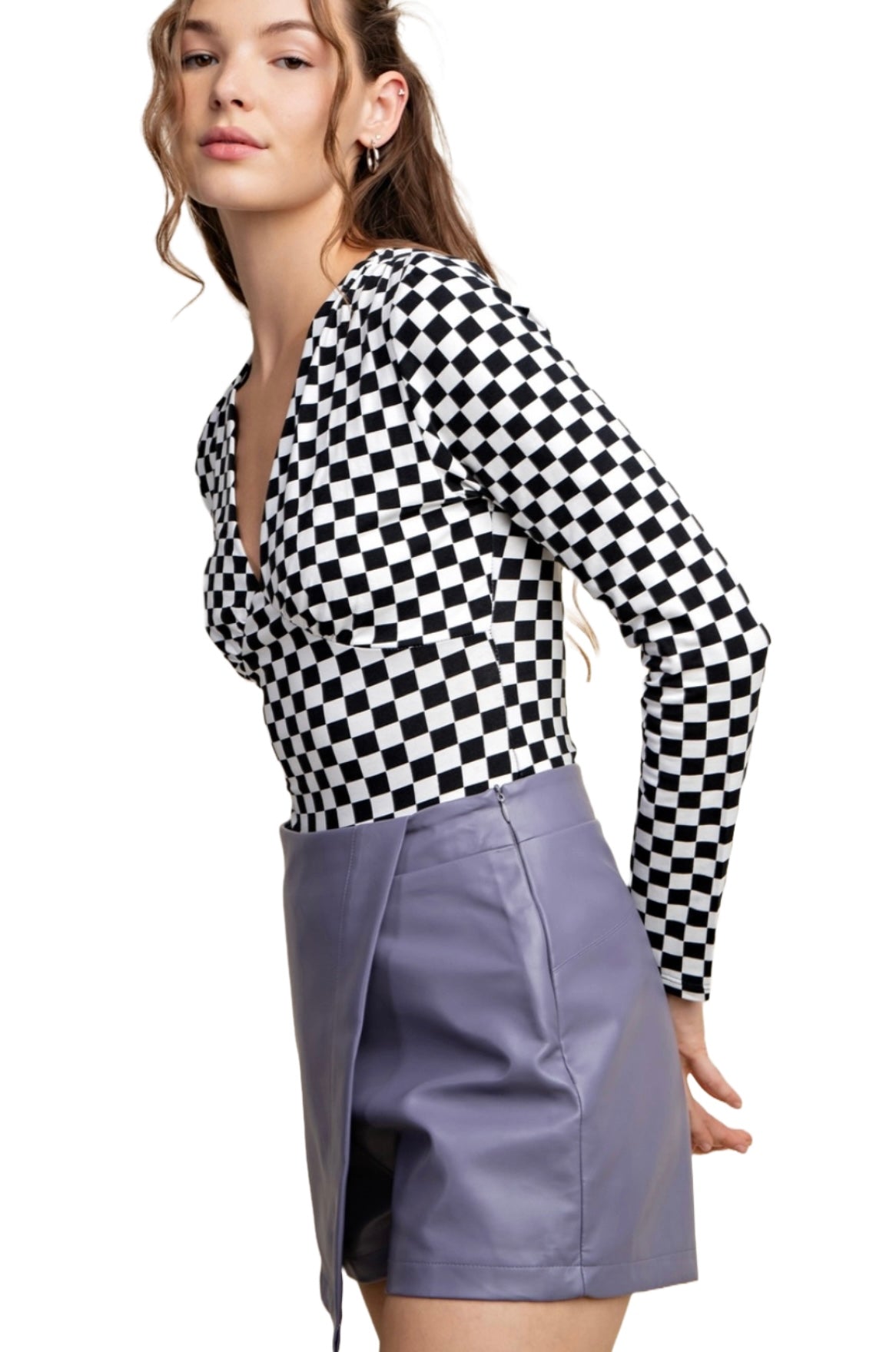 Checkered Bodysuit
