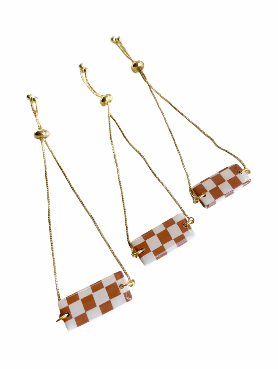 Checkered Clay Bracelet