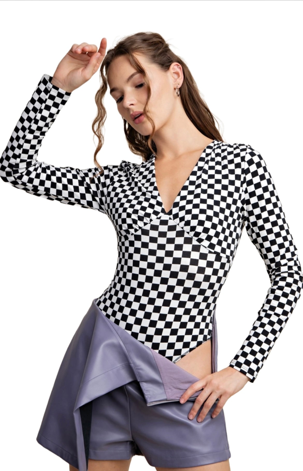 Checkered Bodysuit