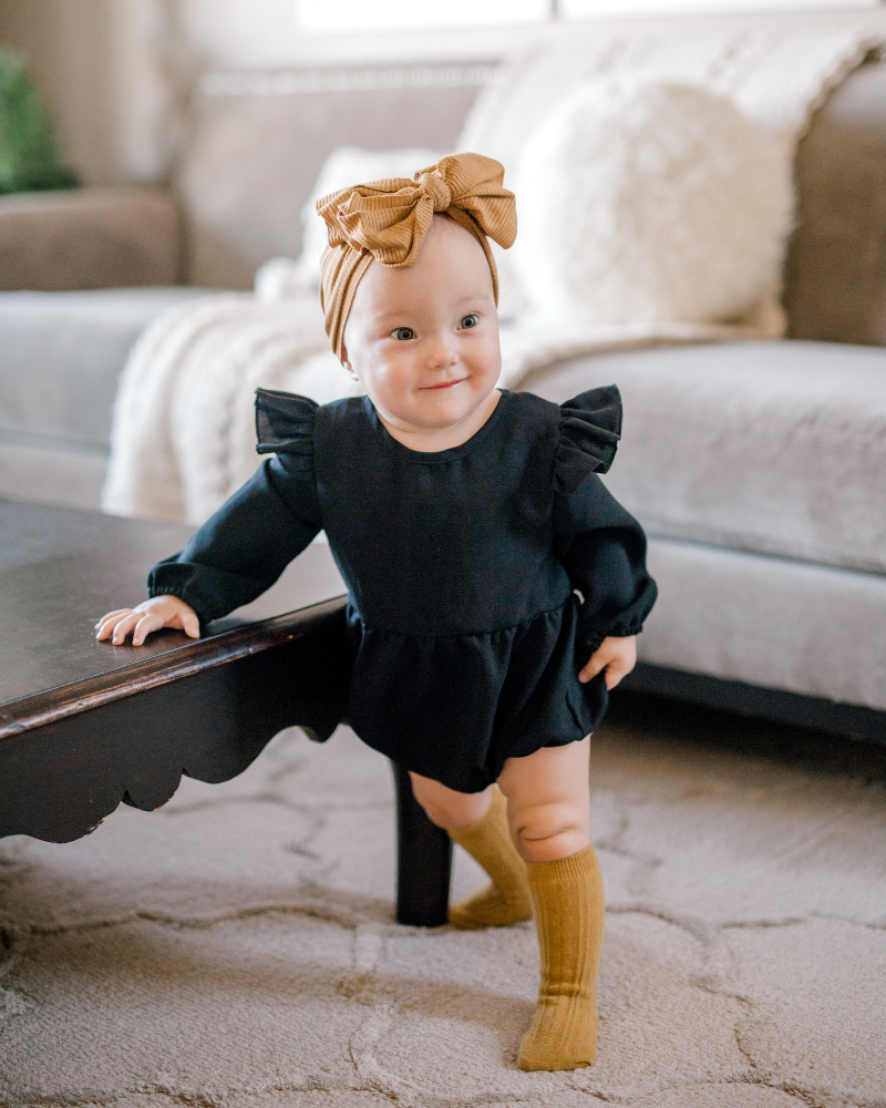 Black Bubble Romper