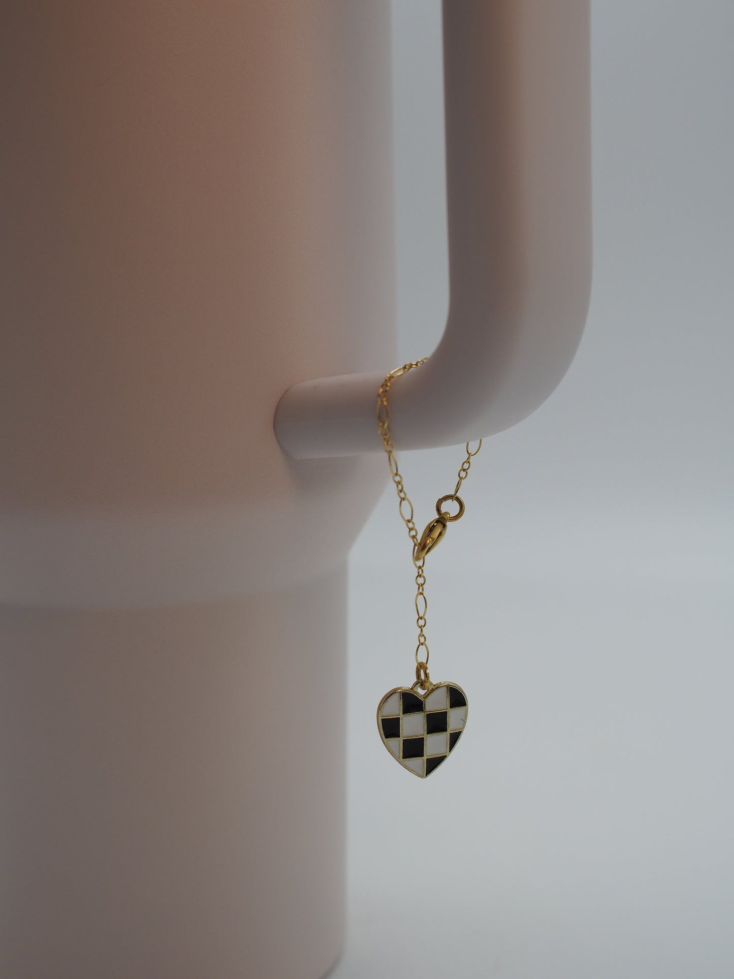 Black Checkered Stanley Cup Charm