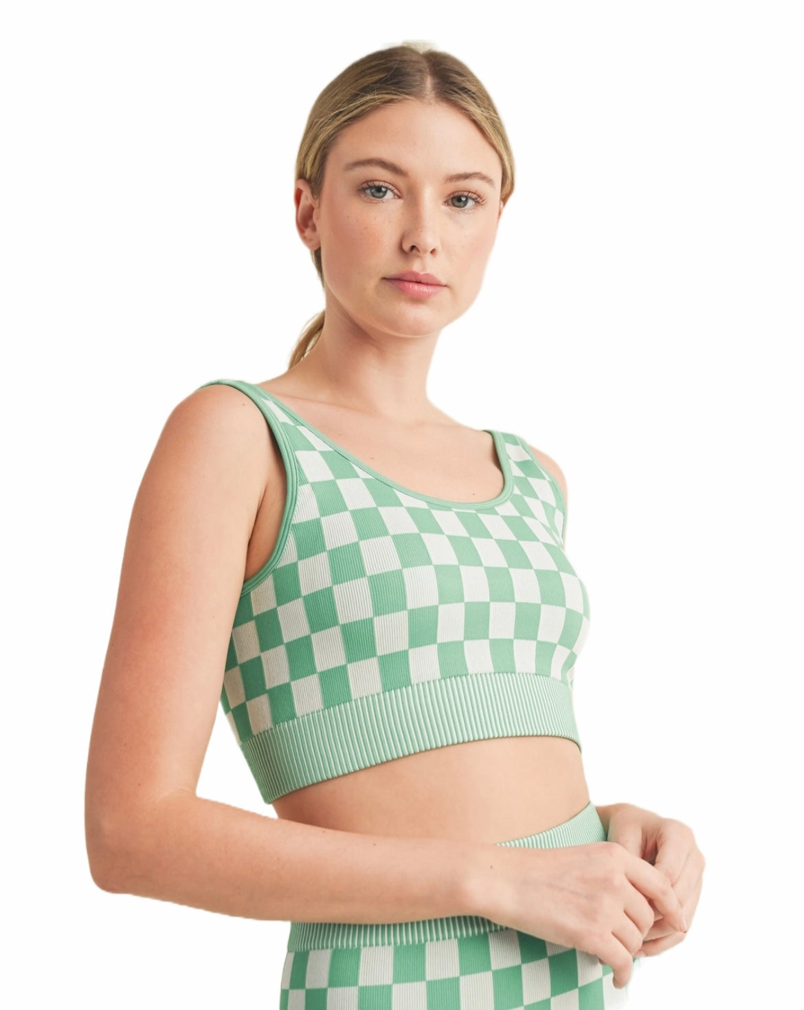 Checkered Crop Top