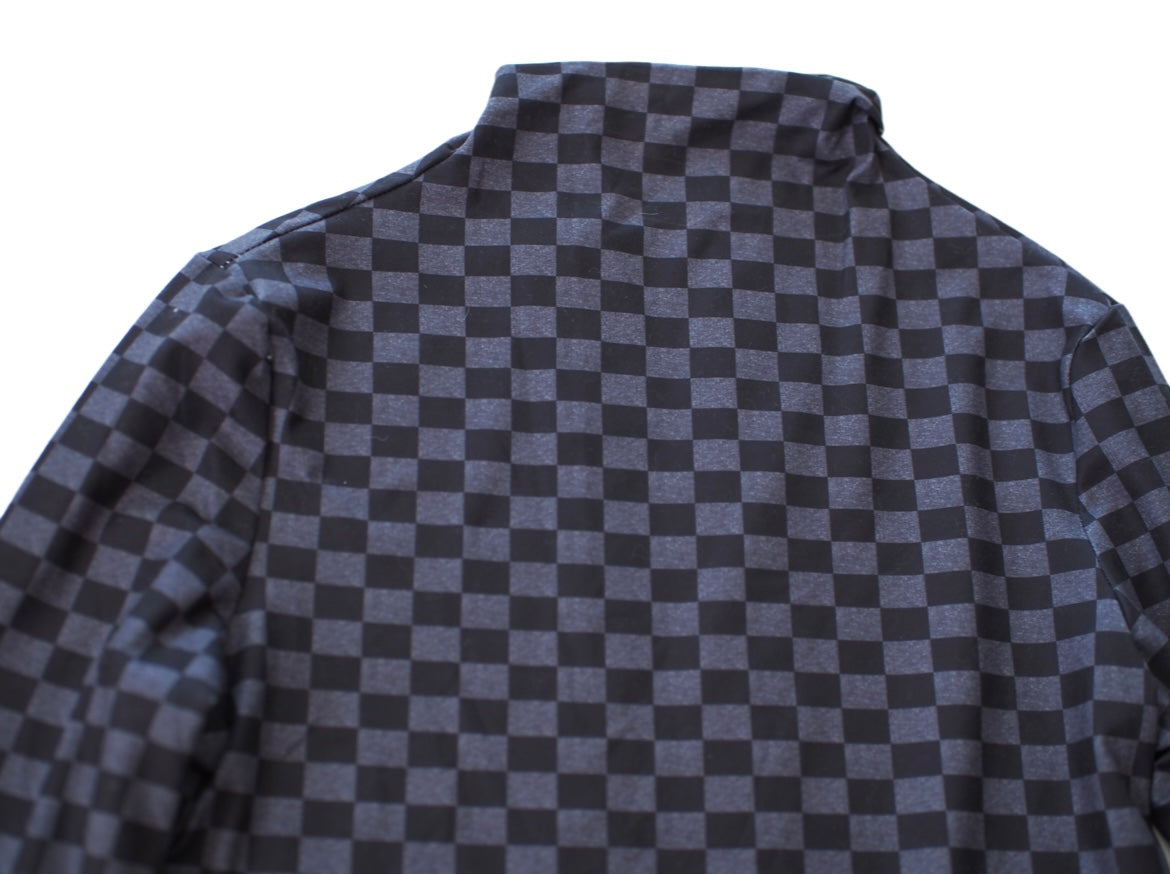 Black and Gray Checkered Long Sleeve