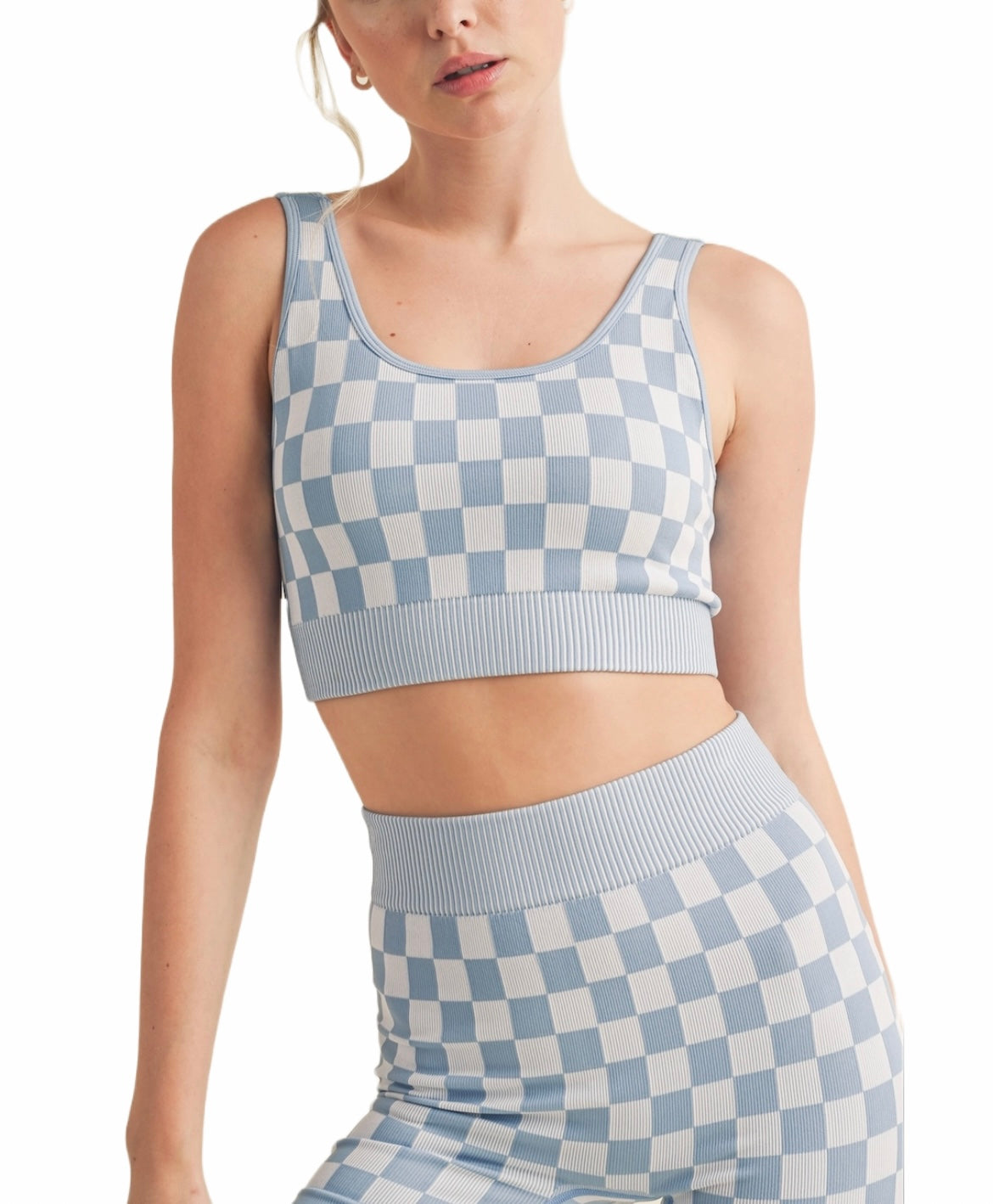 Checkered Crop Top