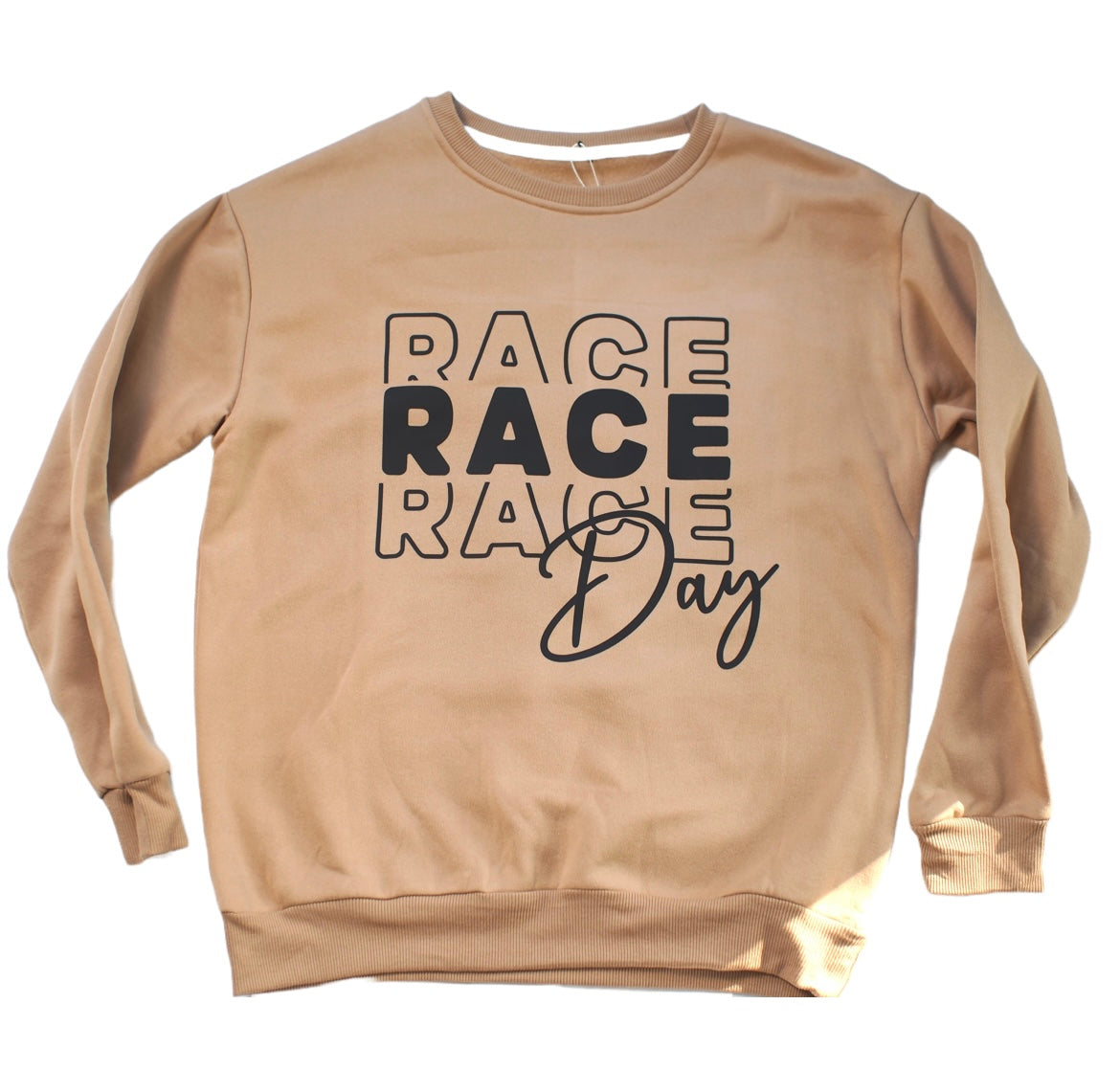 Tan Race Day Sweatshirt