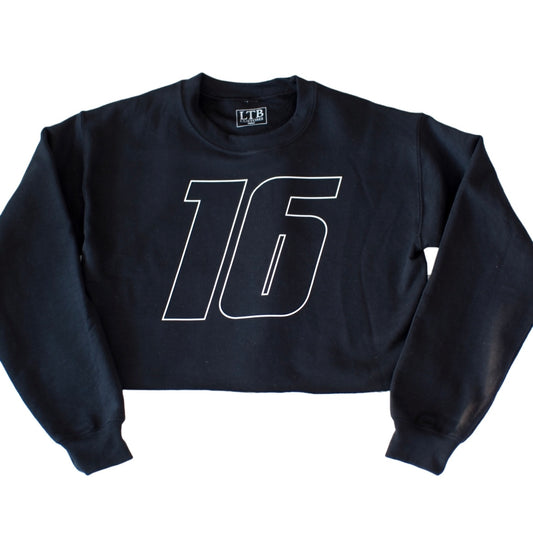 Custom Driver’s Number Crop Sweatshirt