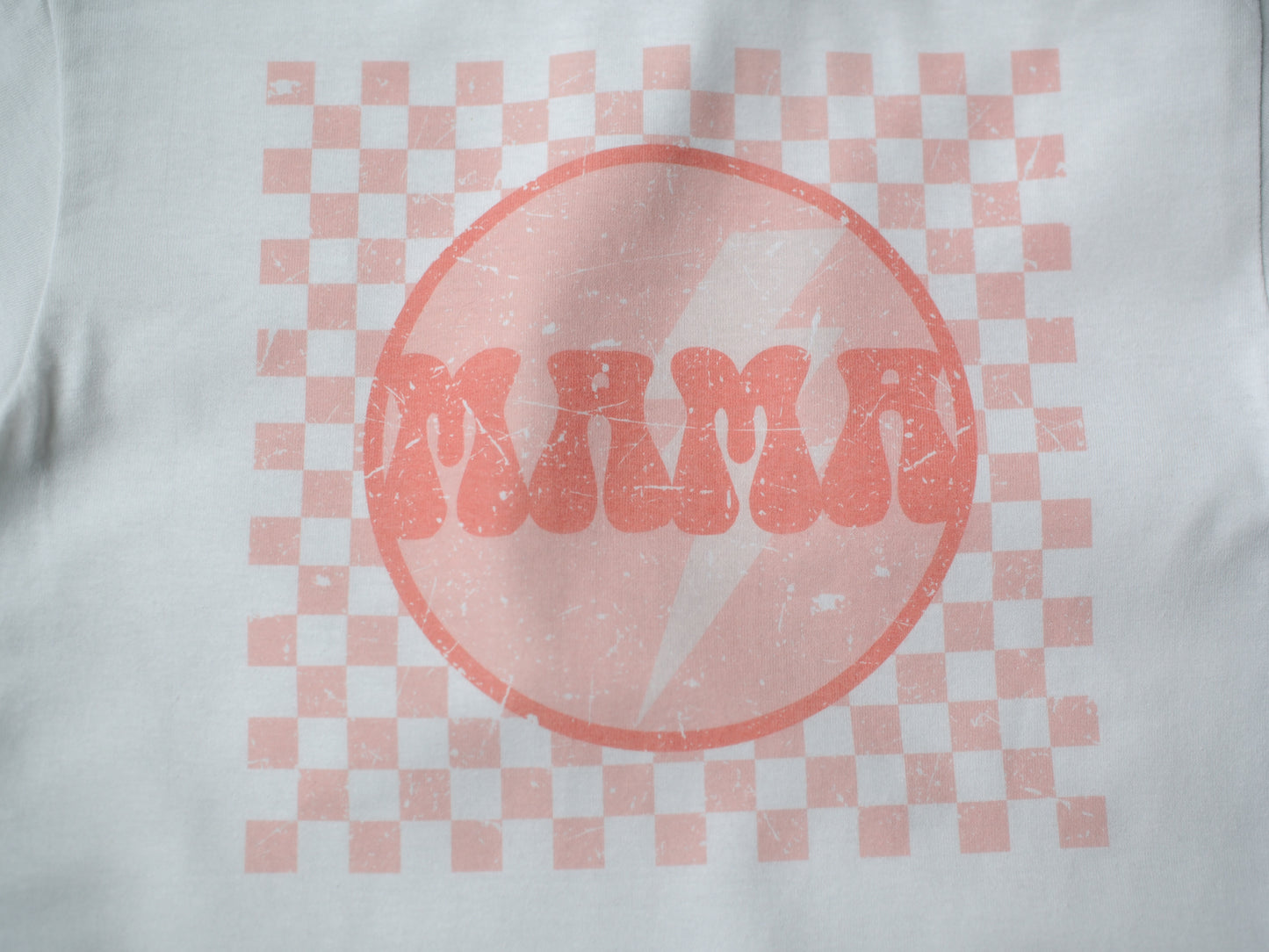 Mama Checkered Tee