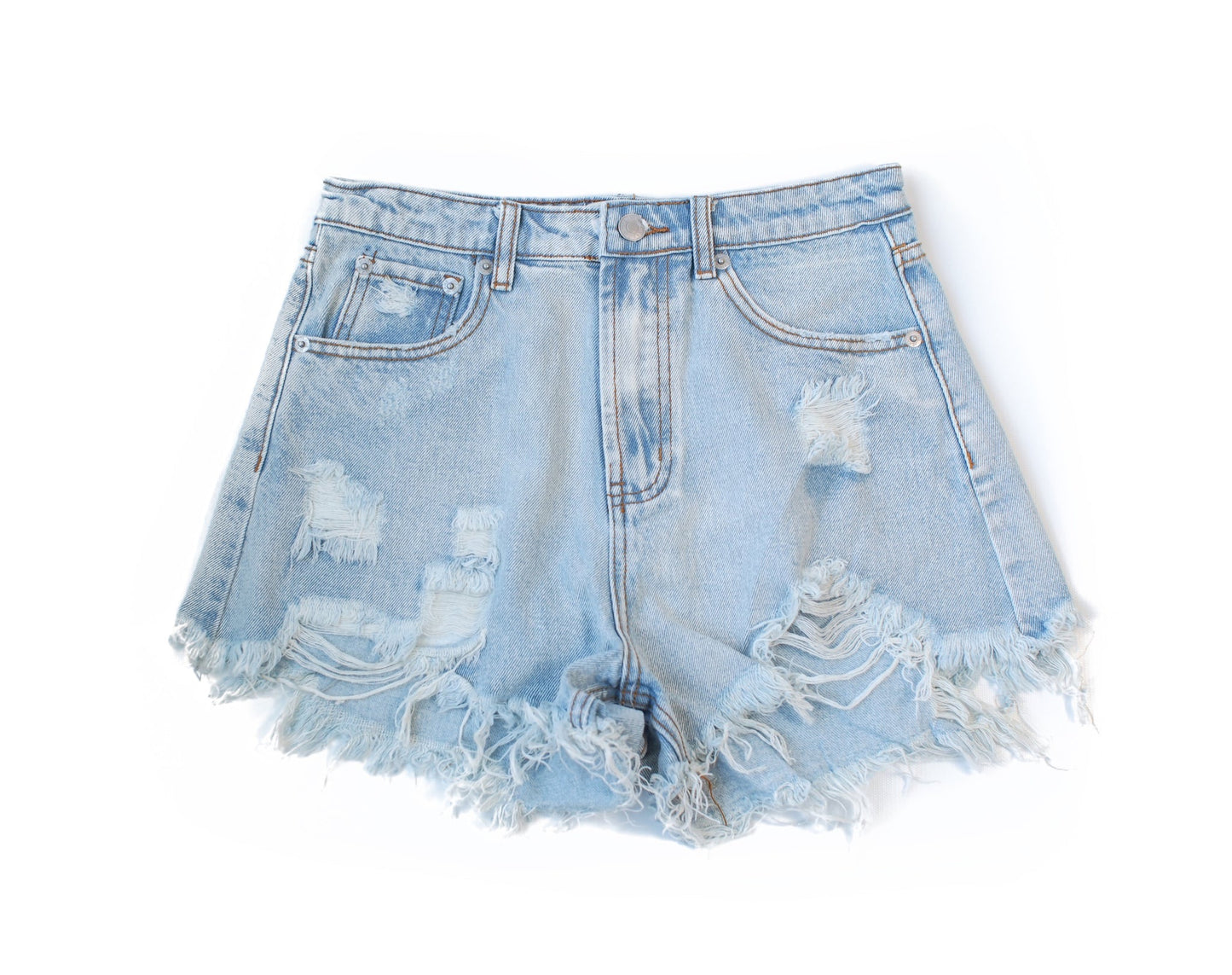 Destroyed Denim Shorts