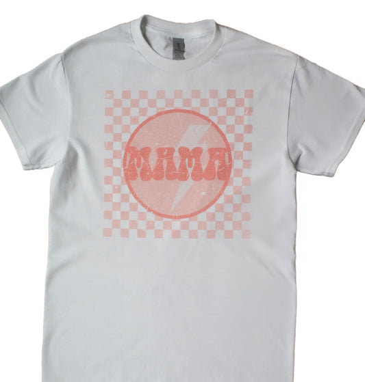 Mama Checkered Tee