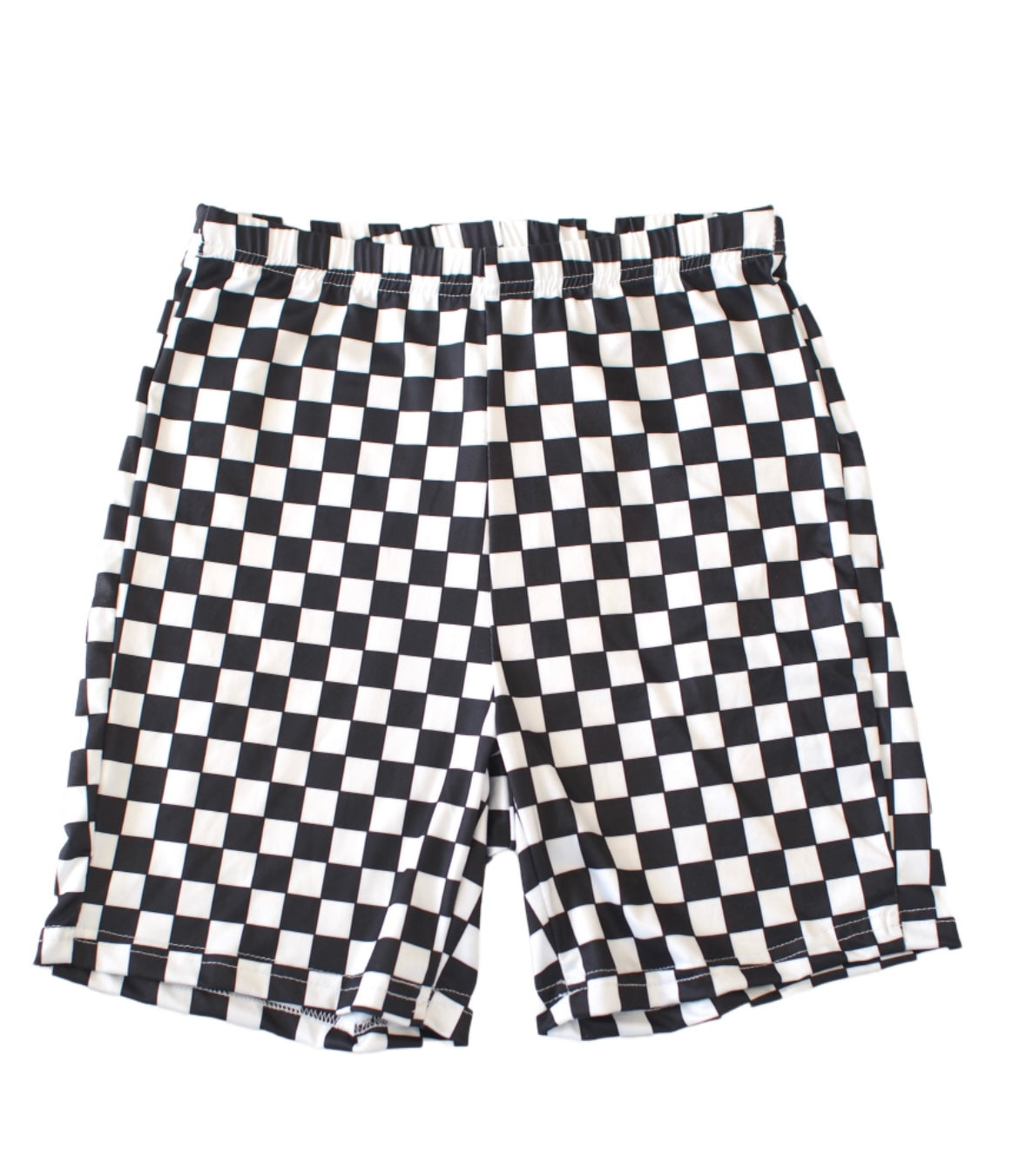 Checkered Biker Shorts